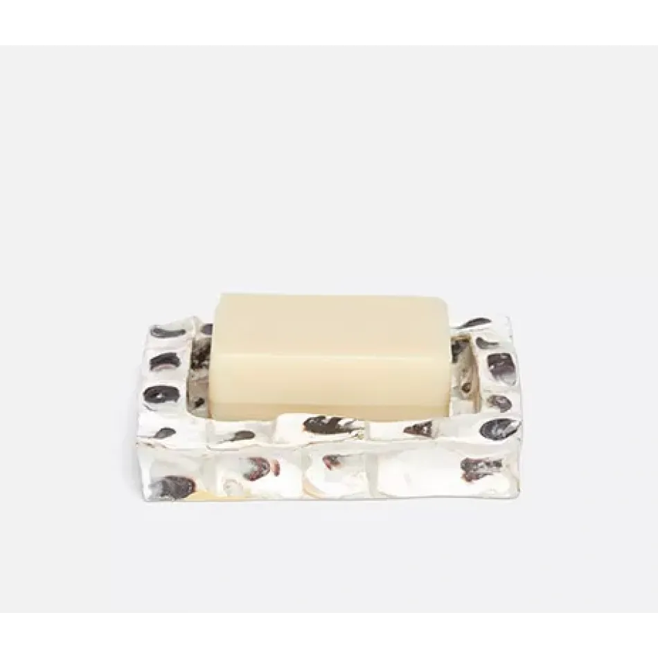 Enna Natural Oyster Soap Dish 6.5"L x 5"W x 1.5"H