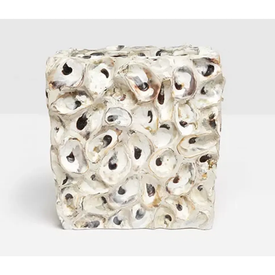 Enna Natural Oyster Wastebasket Rectangular: 11"L x 9"W x 11.5"H