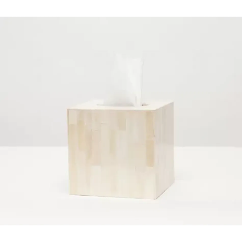 Gaya #Dnr# Natural Tissue Box Square Straight Bone