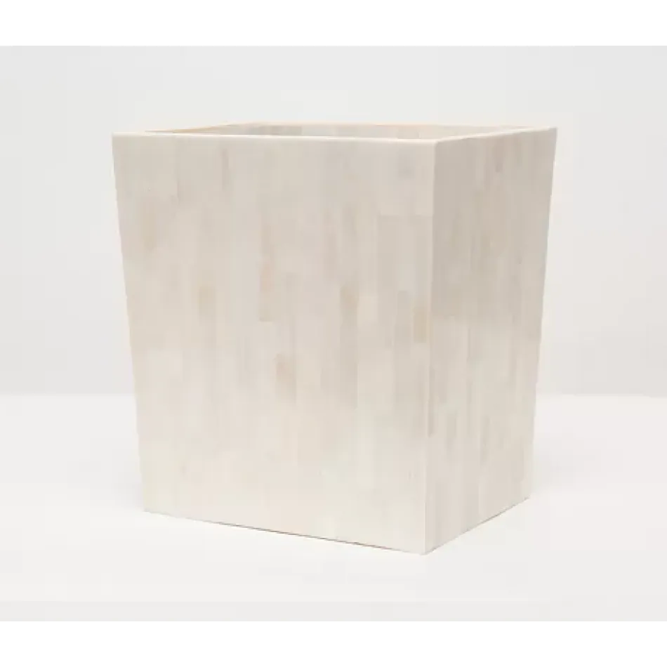 Gaya #Dnr# Natural Wastebasket Rectangular Tapered Bone