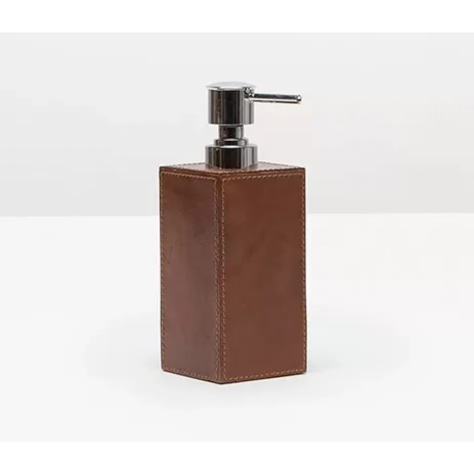 Hampton Tobacco Soap Pump 2.5"L x 2.5"W x 7.5"H