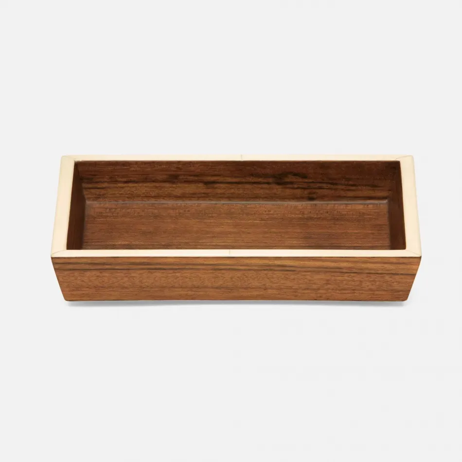 Harper Dark Teak Soap Dish 6.5"L x 4.5"W x 1.125"H