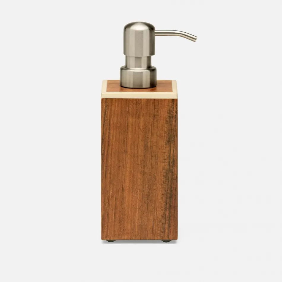 Harper Dark Teak Soap Pump 2.5"L x 2.5"W x 7.5"H