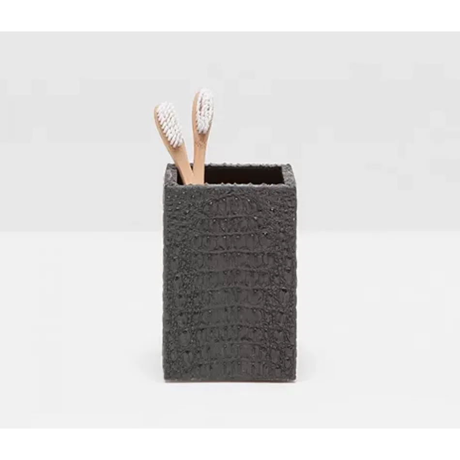 Hawen Black Brush Holder 3"L x 3"W x 4.5"H