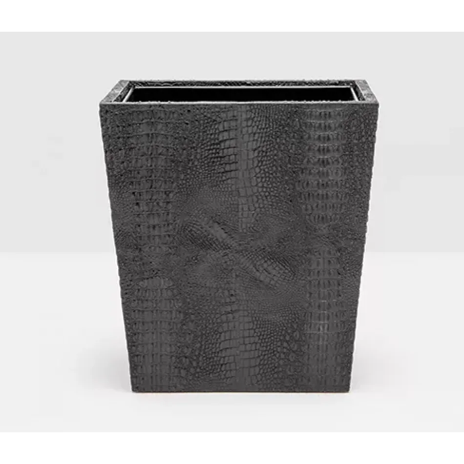 Hawen Black Wastebasket Rectangular: 10"L x 8"W x 11"H