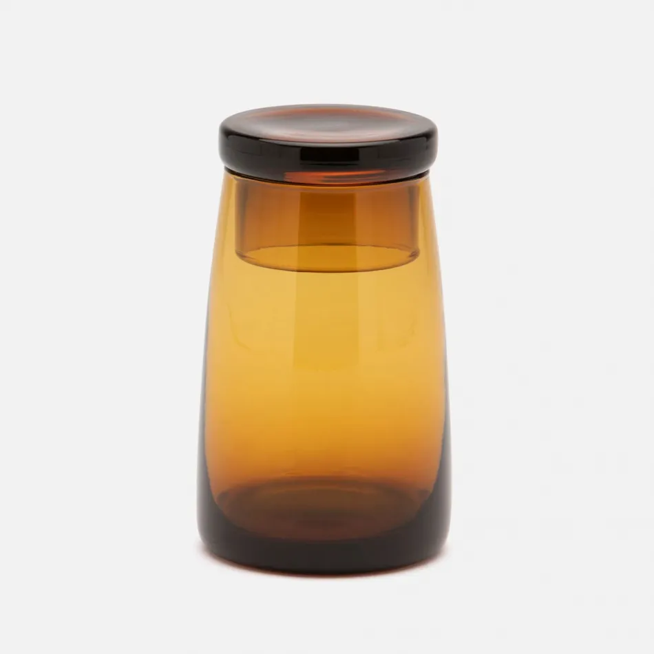 Hawley Amber Carafe Hand Blown Glass