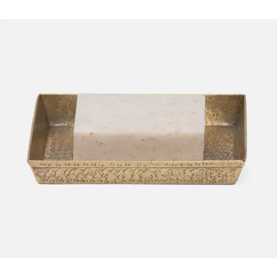Kenitra Antique Brass Soap Dish 7"L x 5"W x 1"H