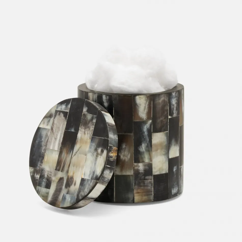 Lark Dark Bath Canister 4"L x 4"W x 4.5"H