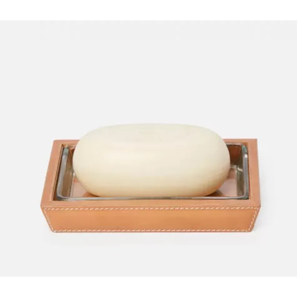 Lorient Aged Camel Soap Dish 6.5"L x 4.5"W x 1"H