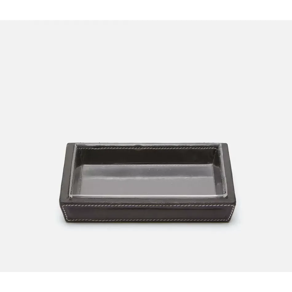 Lorient Charcoal Soap Dish 6.5"L x 4.5"W x 1"H