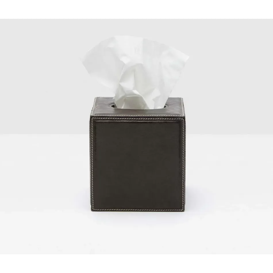 Lorient Charcoal Tissue Box 6"L x 6"W x 6"H