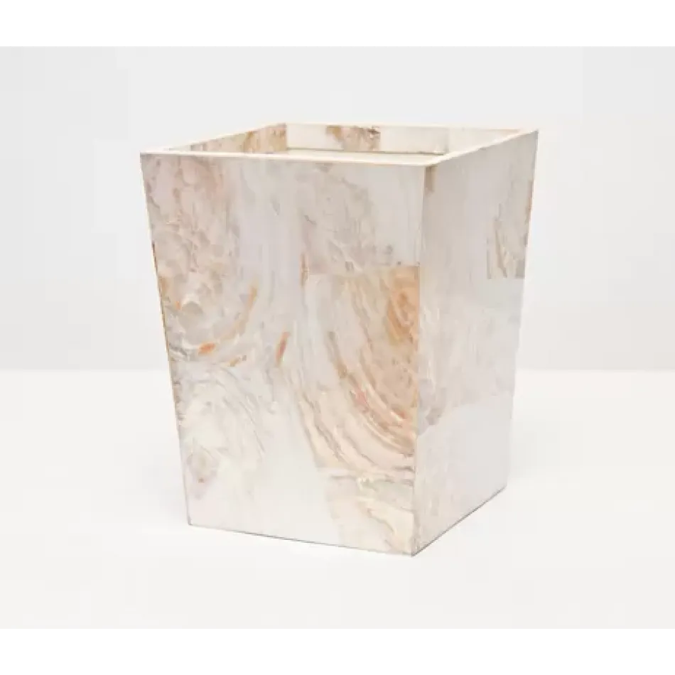 Lugano Kabibe Wastebasket Square: 8.5"L x 8.5"W x 11"H