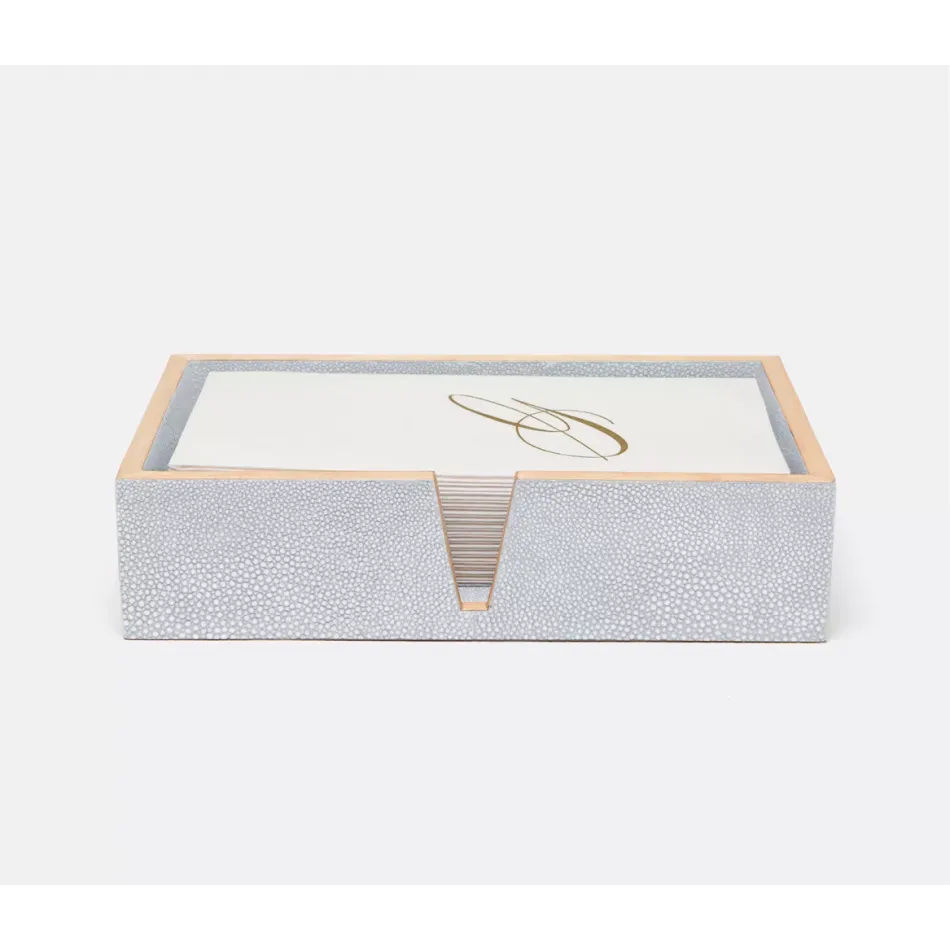 Manchester Cloud Gray Hand Towel Tray 9"L x 5.5"W x 2"H Pack of 2