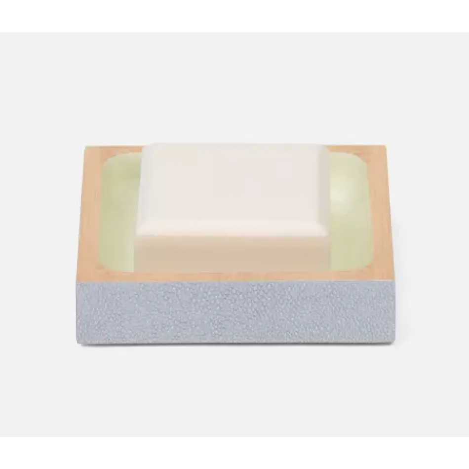 Manchester Cloud Gray Soap Dish Square: 4.5"L x 4.5"W x 1"H