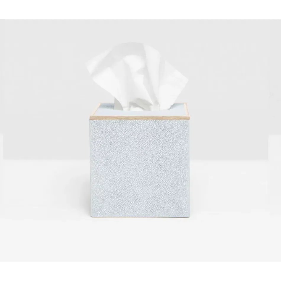 Manchester Cloud Gray Tissue Box Square: 5.5"L x 5.5"W x 6"H