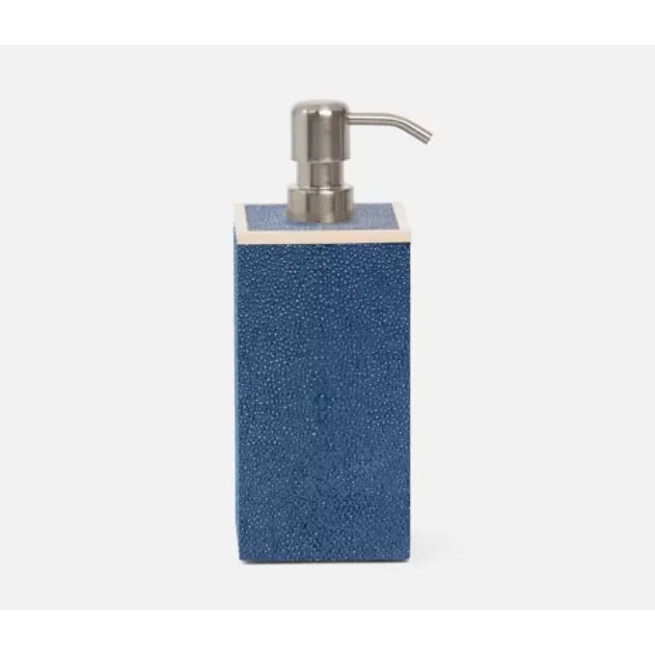 Manchester Navy Soap Pump Xl Square Straight Realistic Faux Shagreen