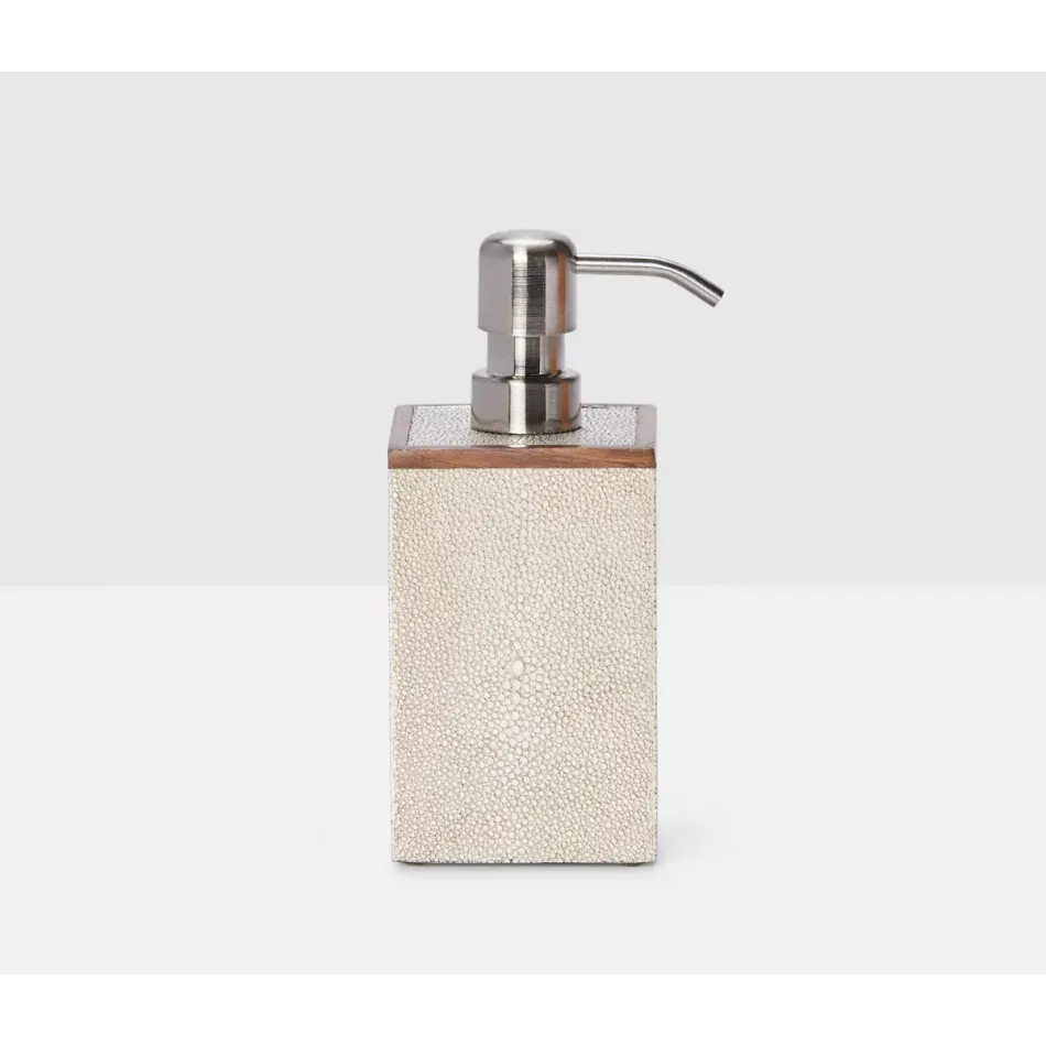 Manchester Warm Silver Soap Pump Ss Realistic Faux Shagreen