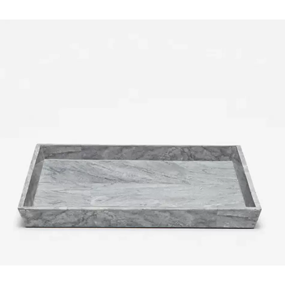 Milan Gray Large Tray Rectangular Tapered Romblon Stone