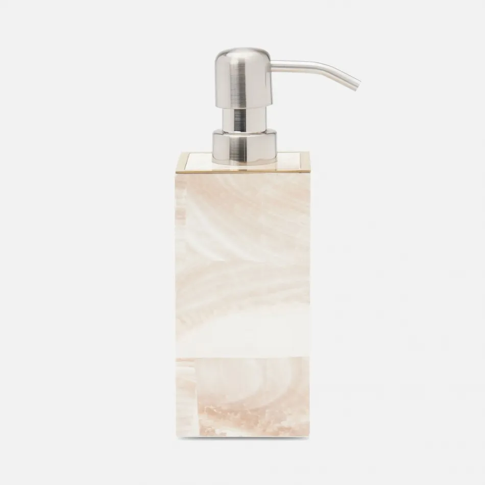 Palermo Ii Natural/Brass Soap Pump 2.5"L x 2.5"W x 7.5"H