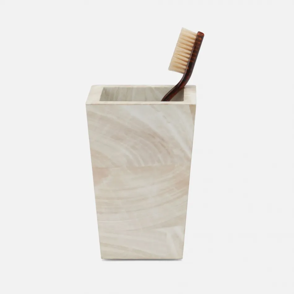 Palermo II Natural Brush Holder 3"L x 3"W x 4.5"H