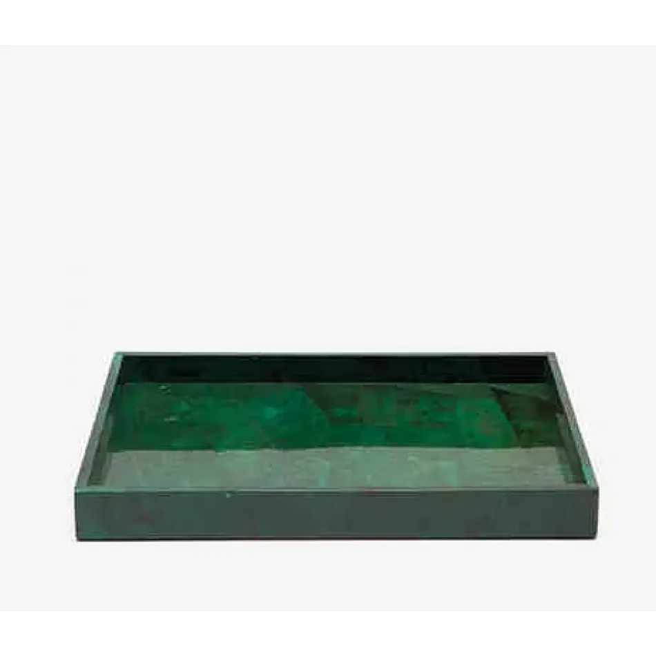 Palm Beach Emerald Tray Large Rectangular Straight Shell