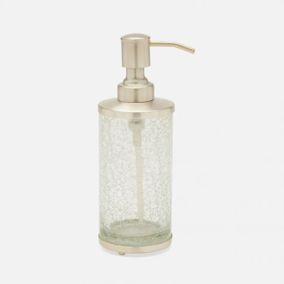 Pomaria Brushed Silver Soap Pump 2.5"D x 7.5"H