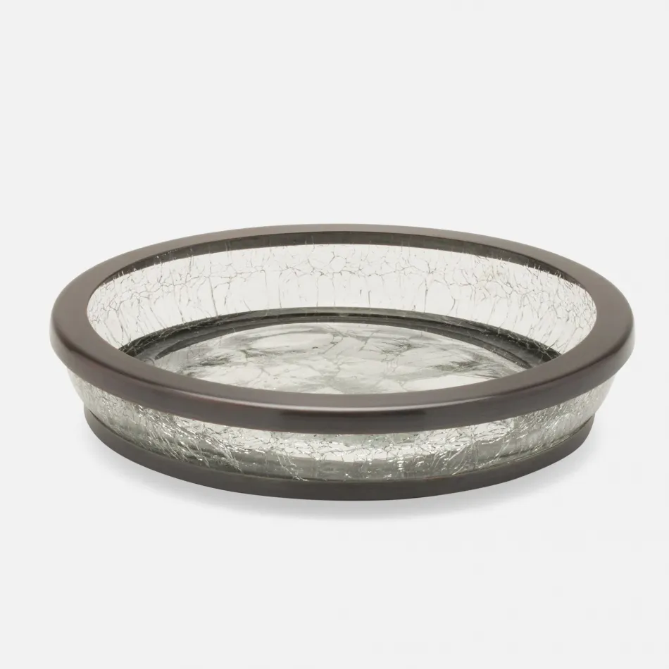 Pomaria Dark Bronze Soap Dish 5.5"D x 1.5"H