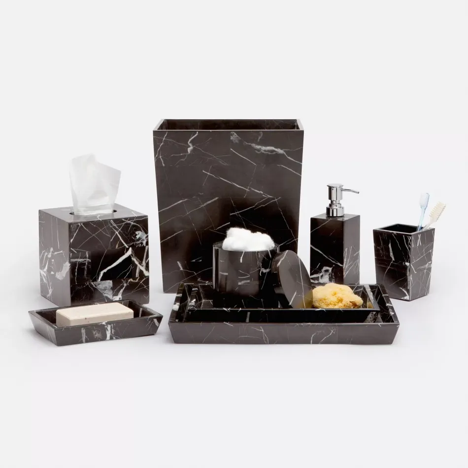 Rhodes Nero Marble Bath Accessories