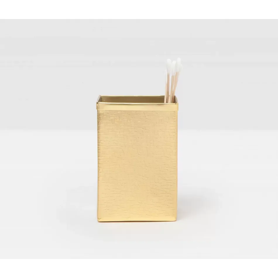 Tiset #Dnr# Brush Holder Ss Gold Etched Stainless Steel