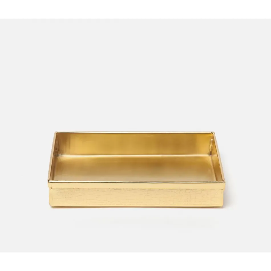 Tiset #Dnr# Soap Dish Rs Gold Etched Stainless Steel