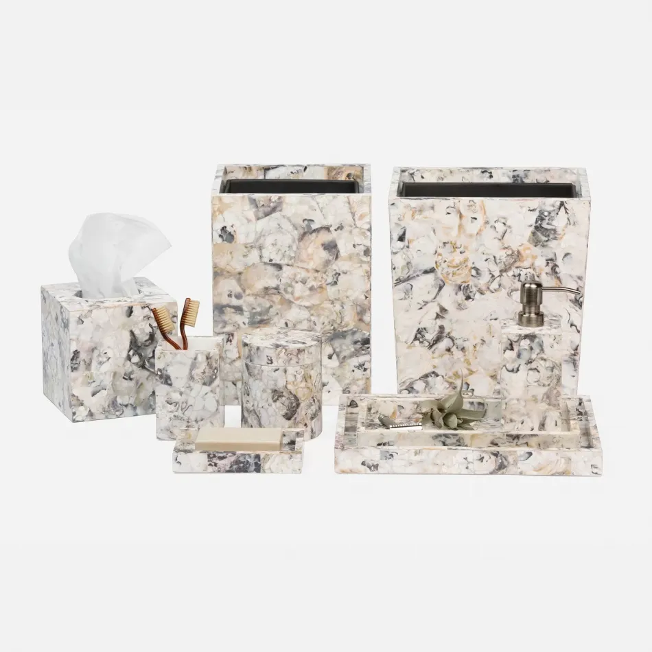 Tramore Natural Laminated Oyster Bath Accessories