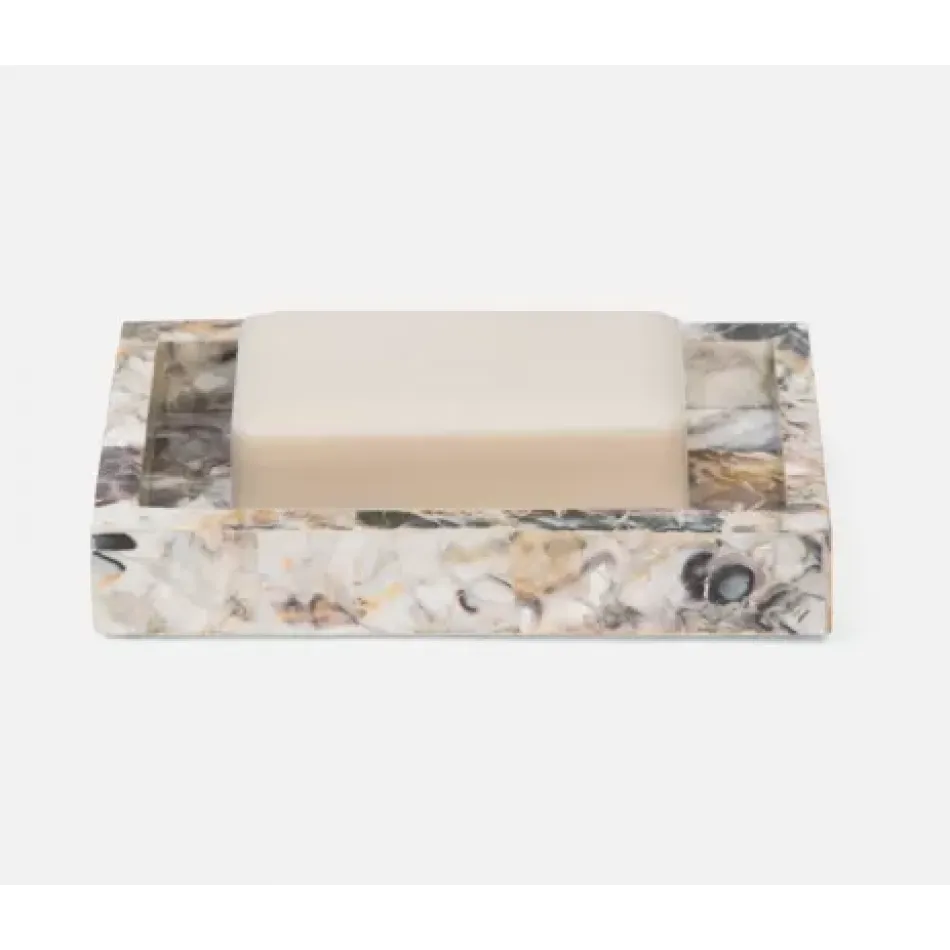 Tramore Natural Laminated Soap Dish 6"L x 4"W x 1"H
