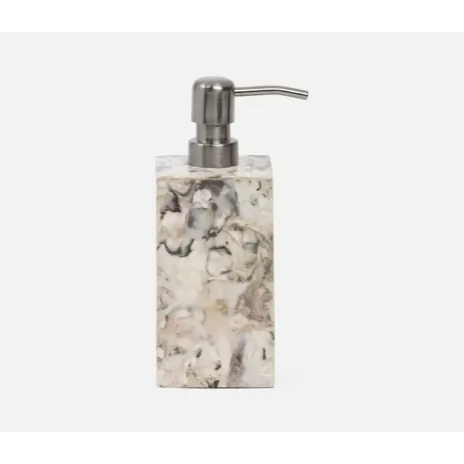 Tramore Natural Laminated Soap Pump 3"L x 3"W x 5.5"H