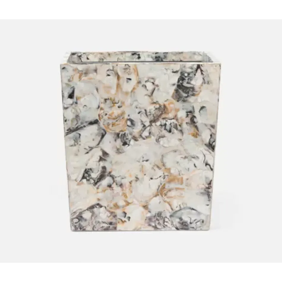 Tramore #Dnr# Natural Laminated Wastebasket Rectangular Tapered Oyster