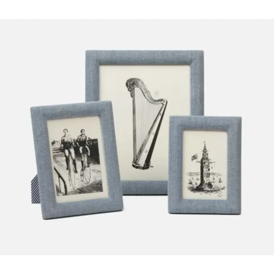 Kemi Light Blue Cotton Jute Picture Frames