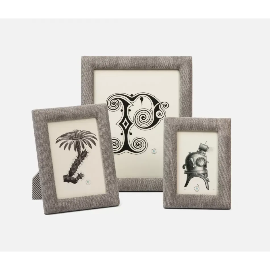 Kemi Light Gray Cotton Juate Picture Frames