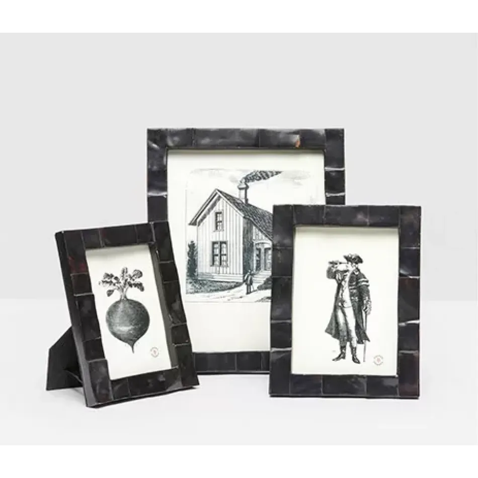 Lesina Black Pen Shell Picture Frames