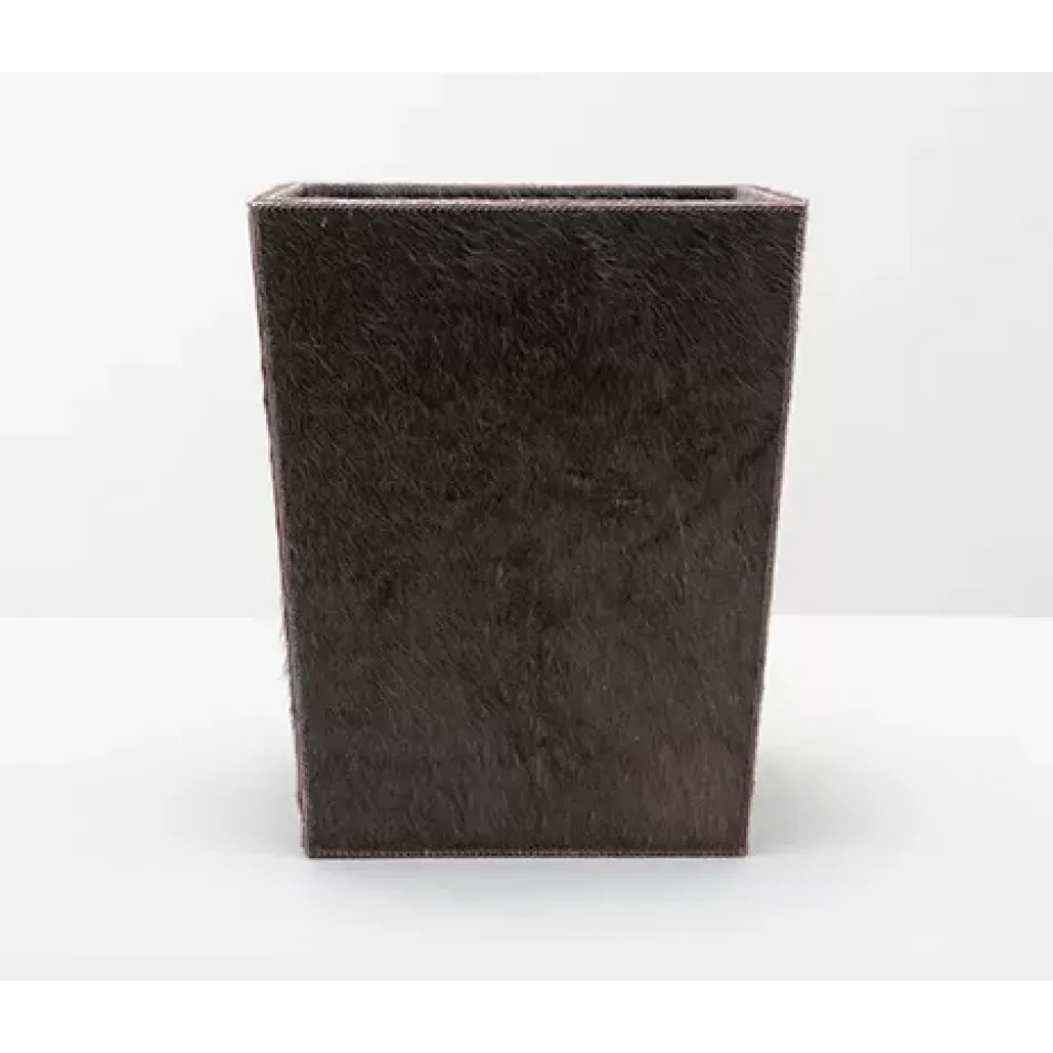 Hyde Brown Rec. Wastebasket Rectangular: 11.5"L x 9.5"W x 14"H