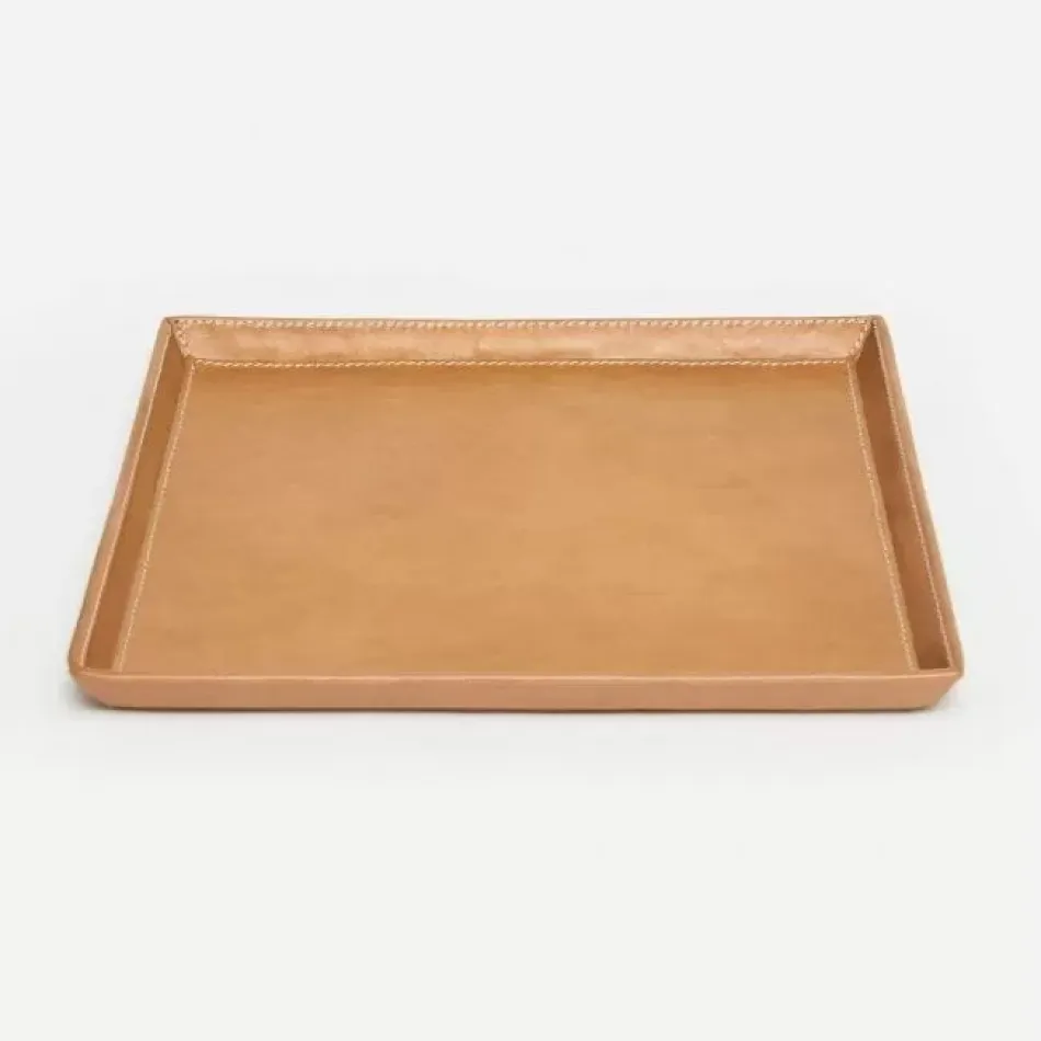 Marcel Aged Camel Tray Large Squarefull-Grain Leather