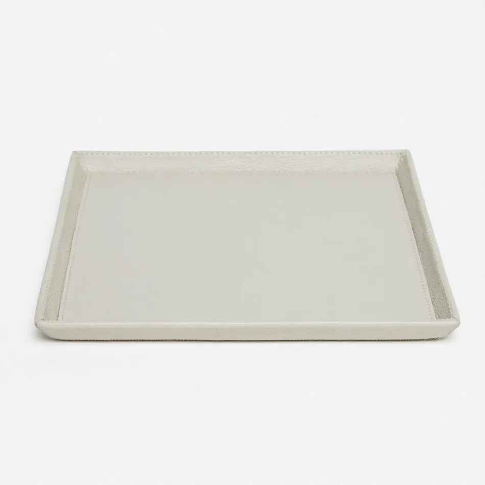 Marcel Light Gray Desk Tray Large: 9"L x 9"W x 1"H Pack of 2