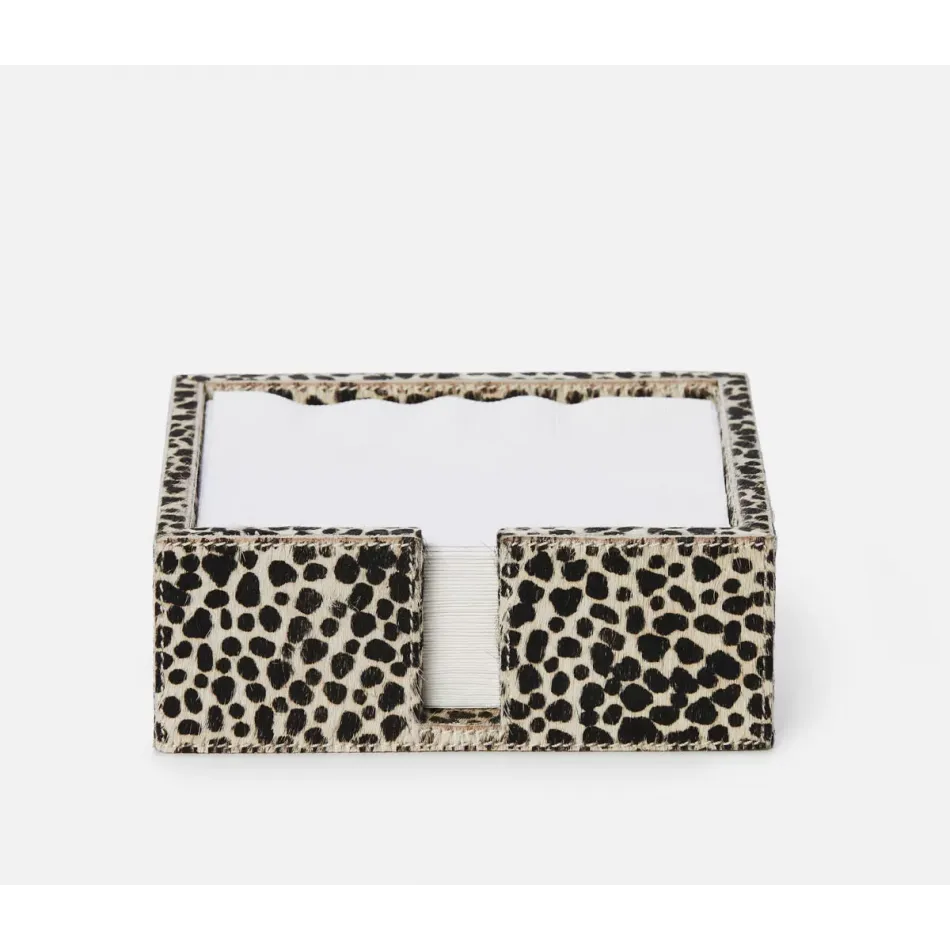 Bandar Cheetah Print, Luncheon Napkin Tray, Hair-On-Hide, Pack of 2