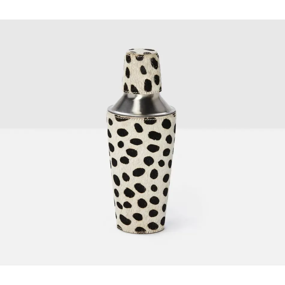 Bandar Dalmatian Print Cocktail Shaker Hair-On-Hide