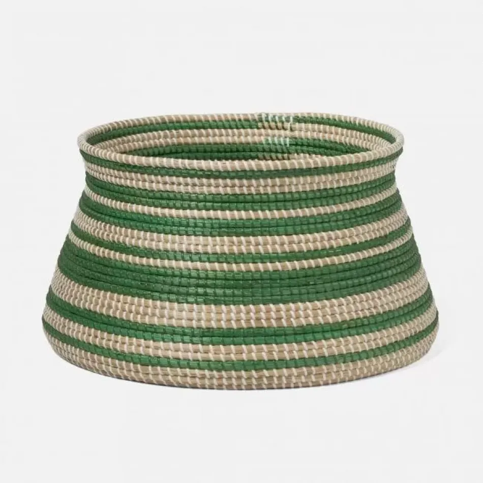 Arley Green/Natural Basket Basket: 16"D x 10"H