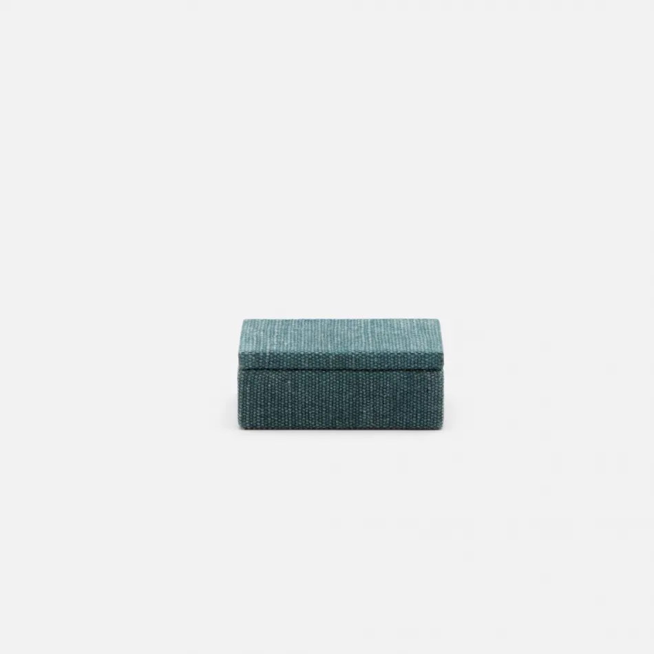 Blarney Teal Box Small Cotton Jute Pack/2