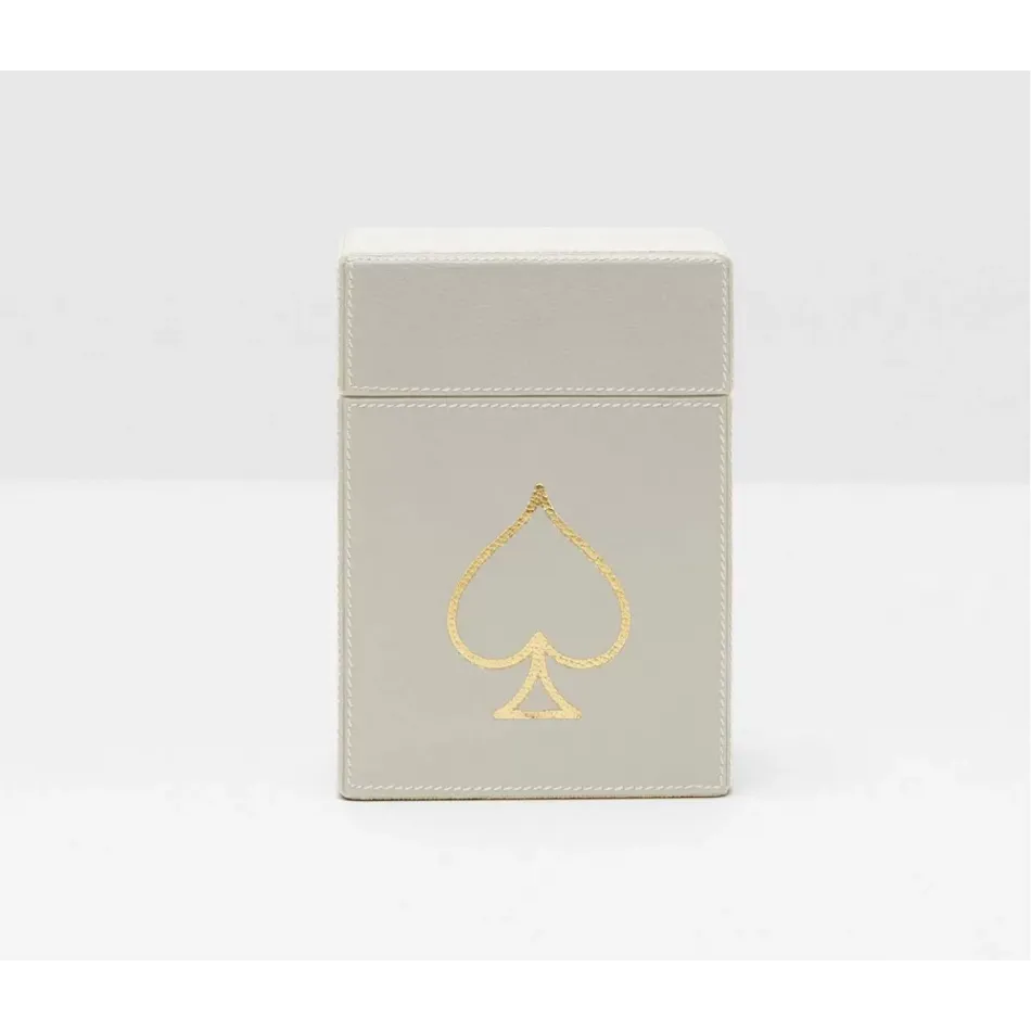 Aira Light Gray Card Box Set Xl Full-Grain Leather