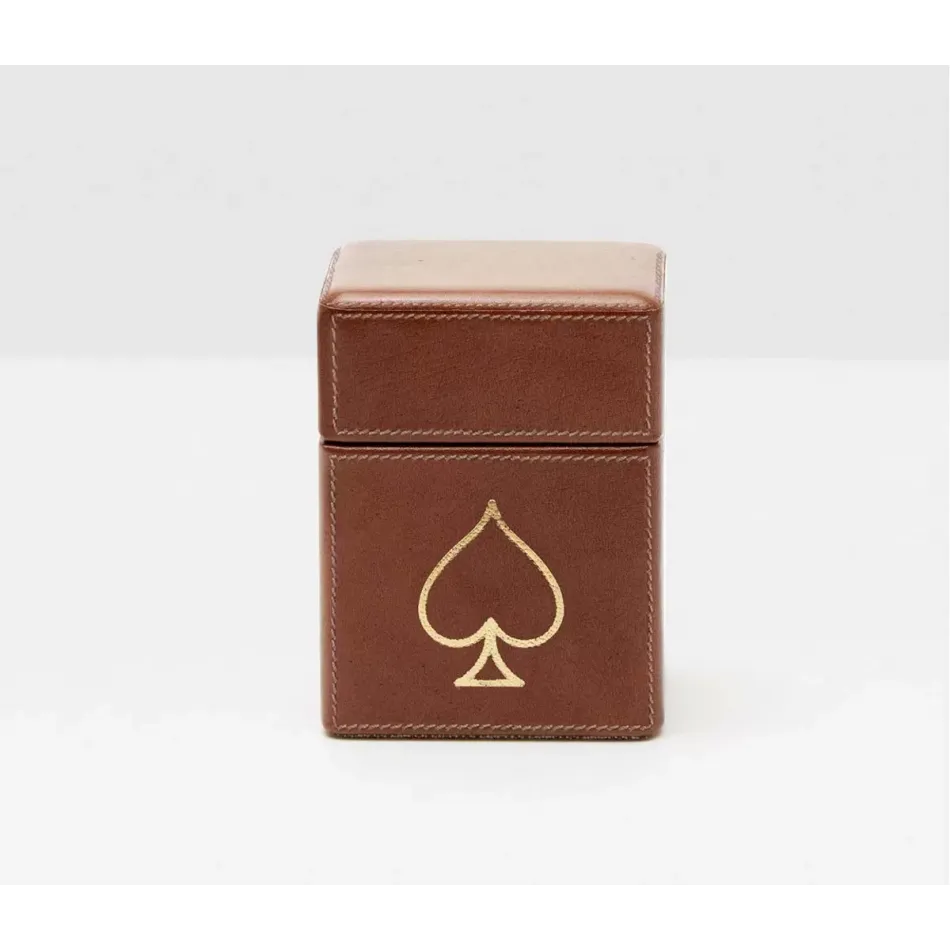 Aira Tobacco Card Box Set Standard Full-Grain Leather