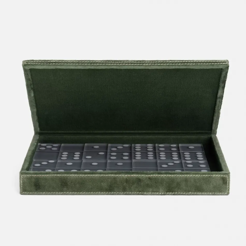 Keokee #Dnr# Deep Green Domino Box Set Oversized Velvet