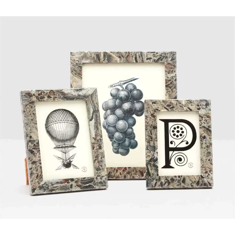 Corsica Mixed Gray Marble Picture Frames