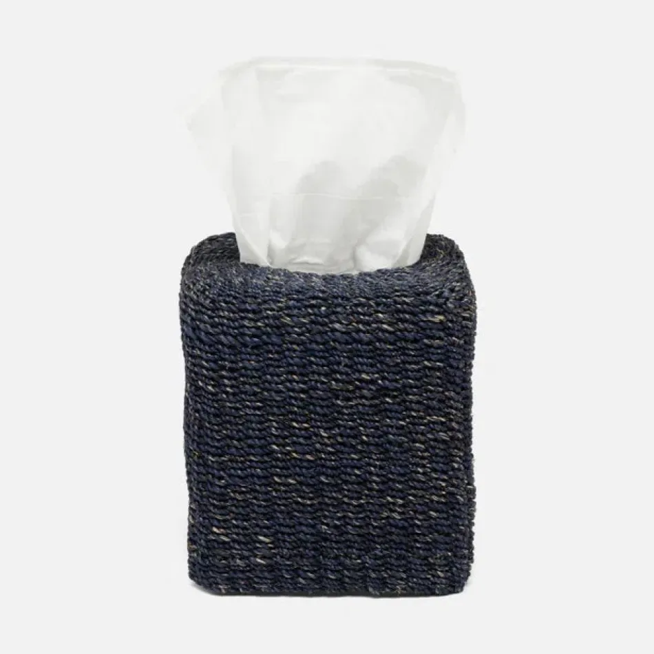 Chelston Indigo Blue Tissue Box 6"L x 6"W x 6.5"H