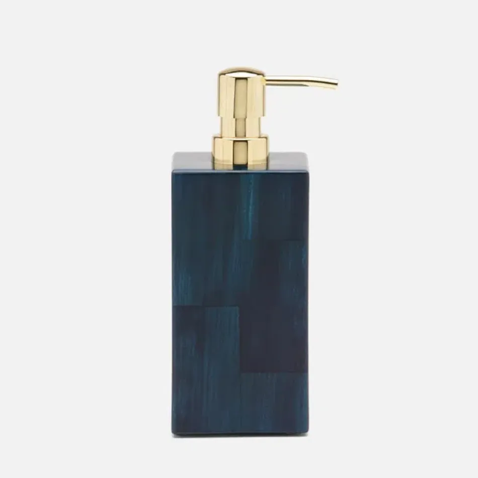 Arles Navy Soap Pump XL: 3.5"L x 3.5"W x 8.5"H